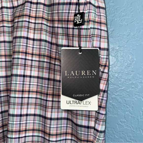 Lauren Ralph Lauren Ultraflex Plaid Dress Pants 40x32 Classic Fit NWT - Picture 5 of 9